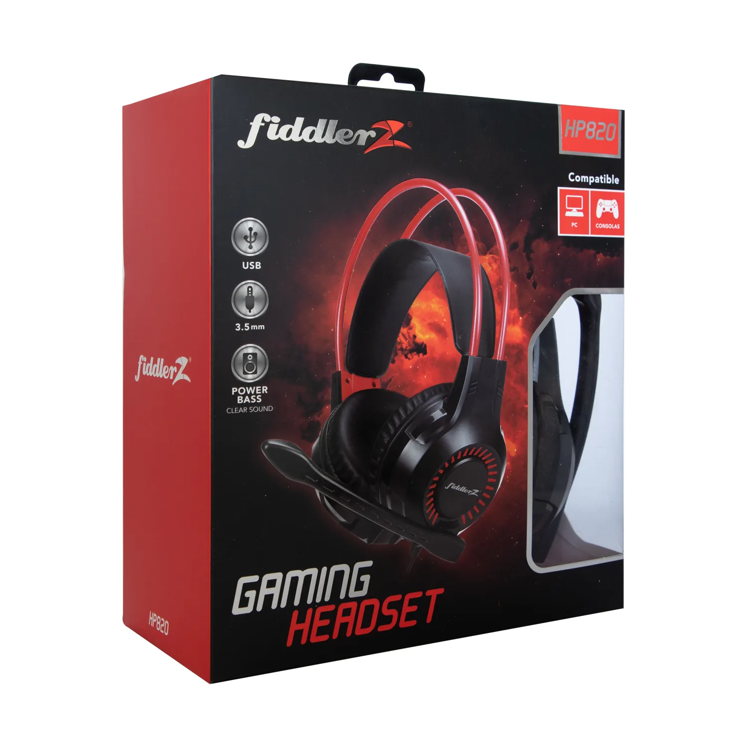 Audífono Gaming Alámbrico Retroiluminado Con Micrófono Fiddler Z