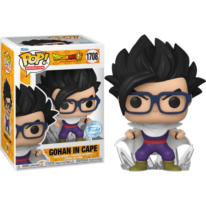 Funko Pop Dragon Ball Super - Gohan in Cape 1708 Exclusivo - Imagen 2